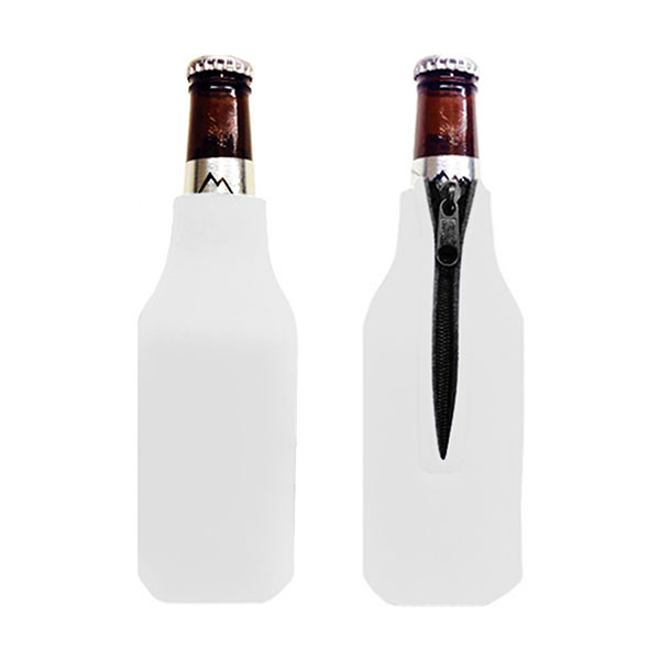 Sublimation Blank Zipper Bottle Coolies