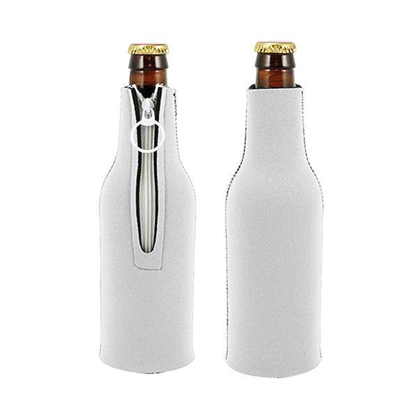 Sublimation Blank Neoprene Zipper Bottle Coolies