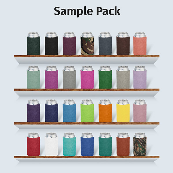 Sample Pack Collapsible Neoprene Can Coolies