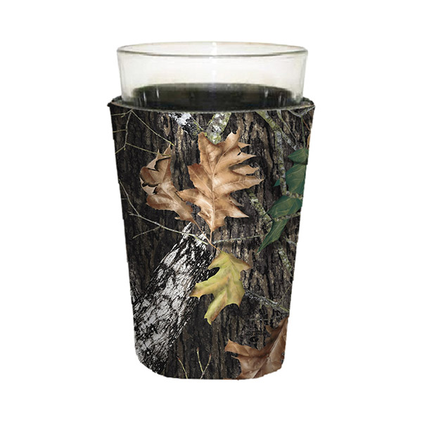 Blank Mossy Oak or Realtree Camo Premium Collapsible Foam Pint Glass Insulator